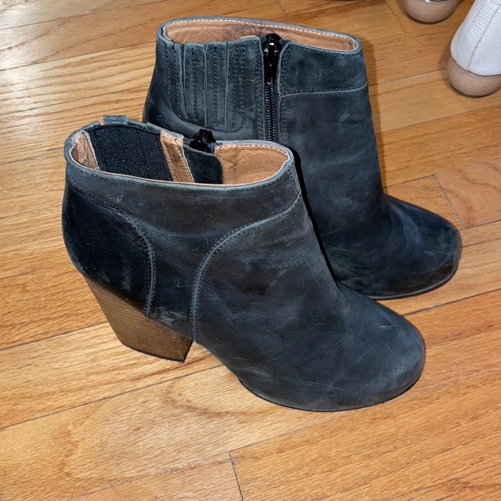 Leather booties